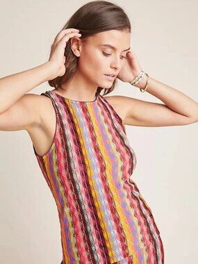 Aldomartins Multicolor Knit Tank Top | Size Large | Made in Barcelona